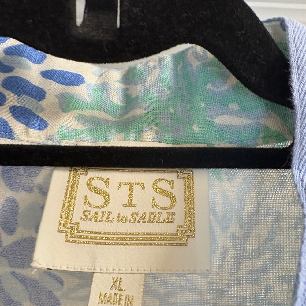 Sail to Sable Blue, Mint & White Floral Shift Dress - Picture 2 of 2